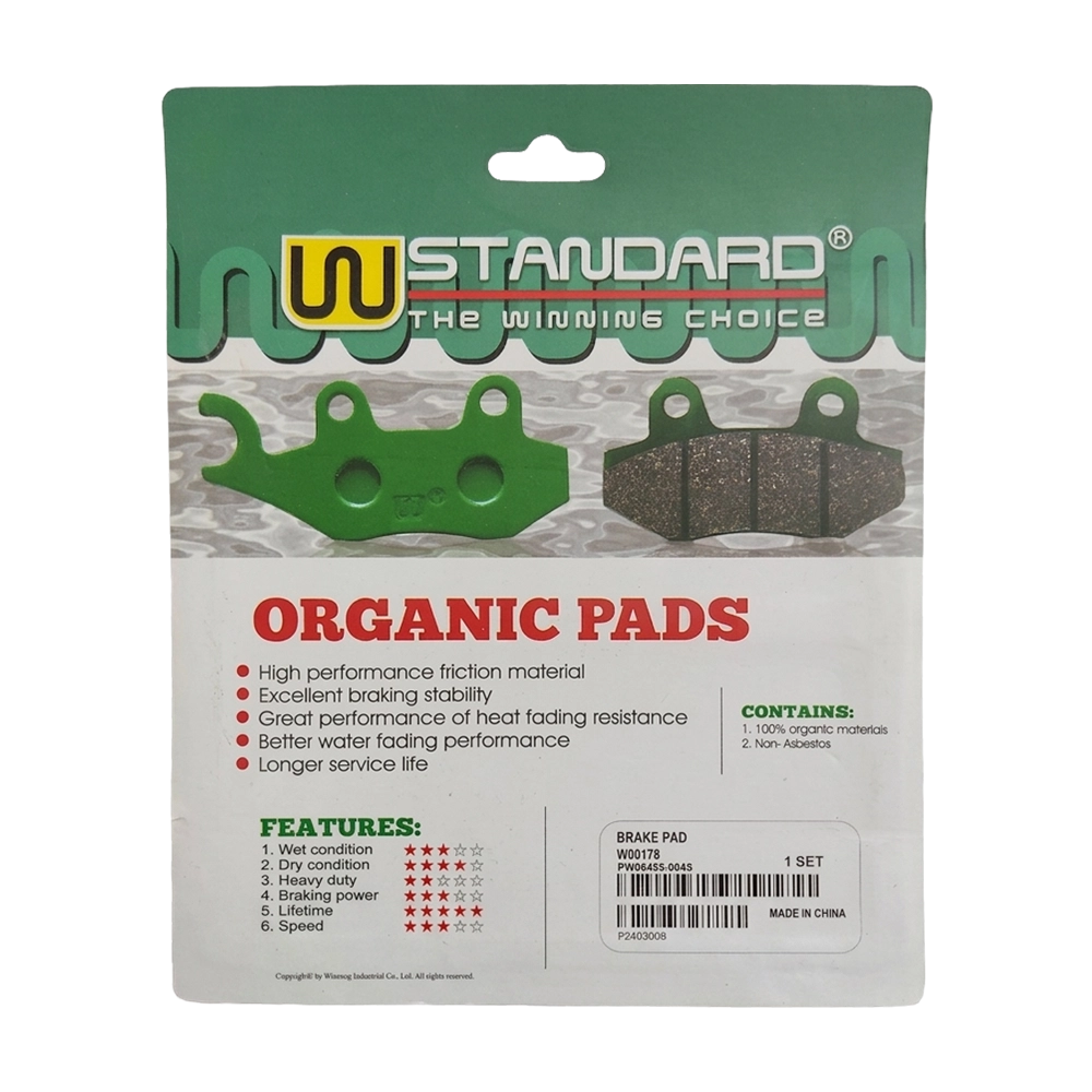 لنت ترمز عقب W00178 برند WStandard