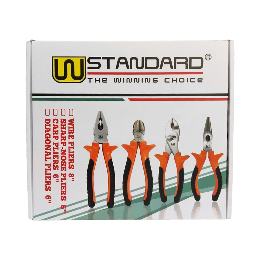 ست انبردست سیم چین و دم باریک برند WStandard
