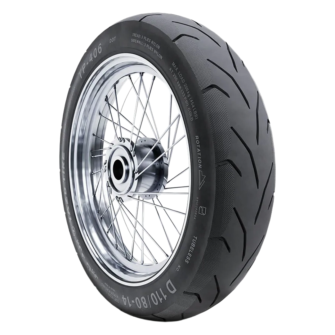 لاستیک یزد تایر 110/80-14 TP-406