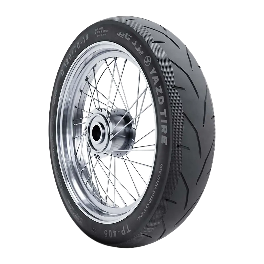 لاستیک یزد تایر 120/70-14 TP-405