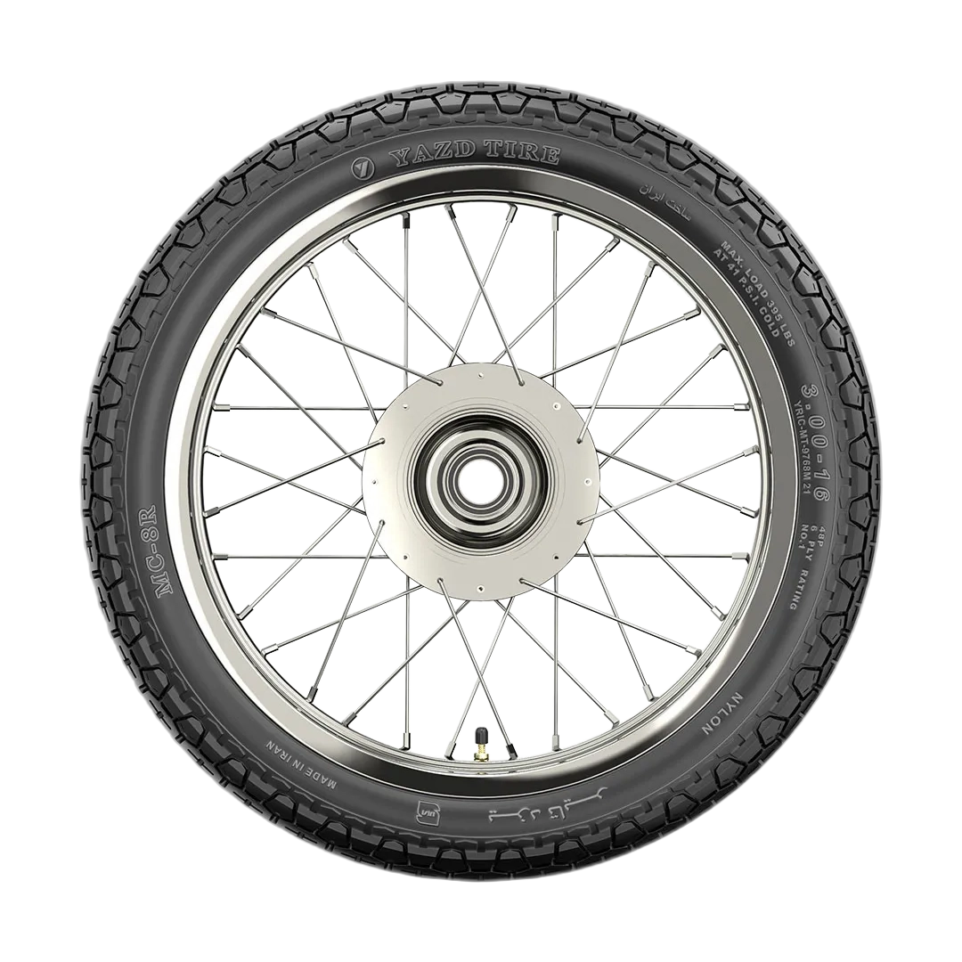 لاستیک یزد تایر 3.00-16 مدل 8R