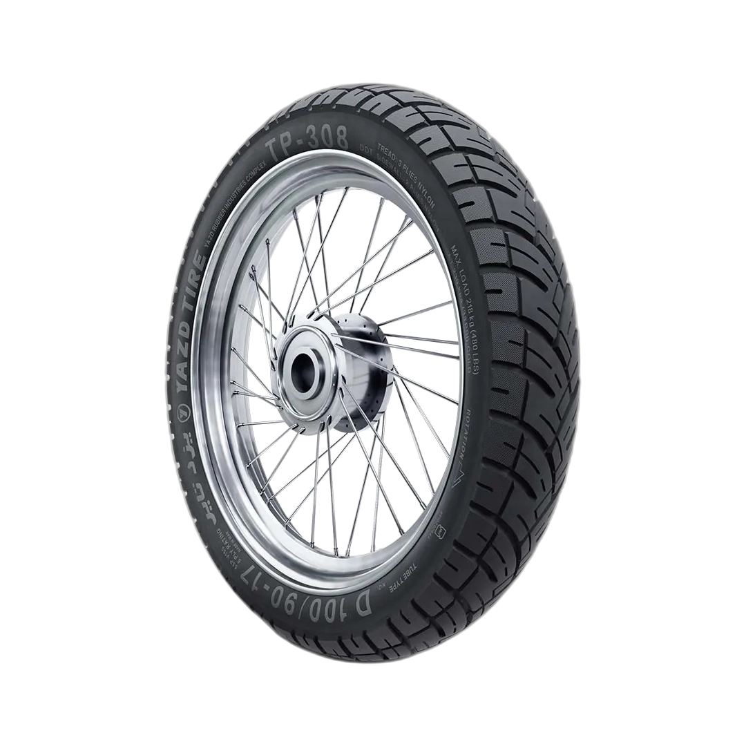 لاستیک یزد تایر 100/90-17 مدل TP-308