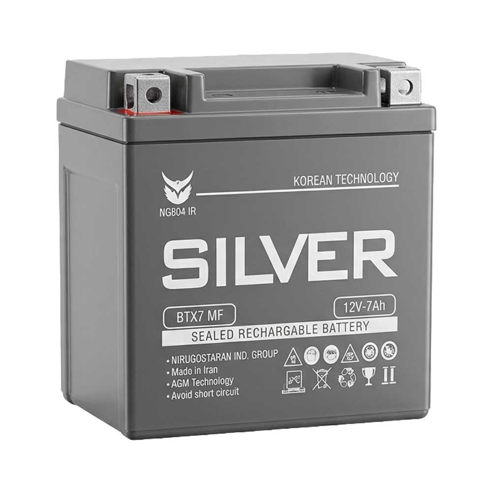 باتری ۷ آمپر بلند نیروگستران مدل سیلور (Silver) | 12V-7Ah